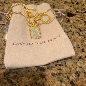 David Yurman Gold Necklace with Silver Accents